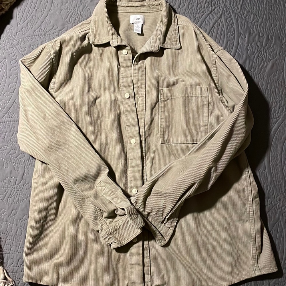 H&M corduroy button down
